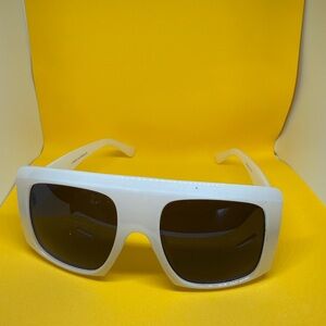 White Oversized Sunglasses